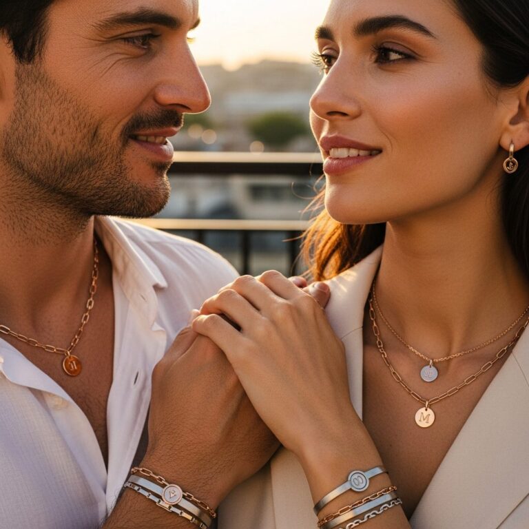Yoann usai en couple : plongez dans une histoire d’amour racontée par des bijoux symboliques. Colliers et bracelets assortis qui unissent deux âmes, avec des finitions raffinées et des significations profondes pour célébrer l’attachement et les promesses partagées.