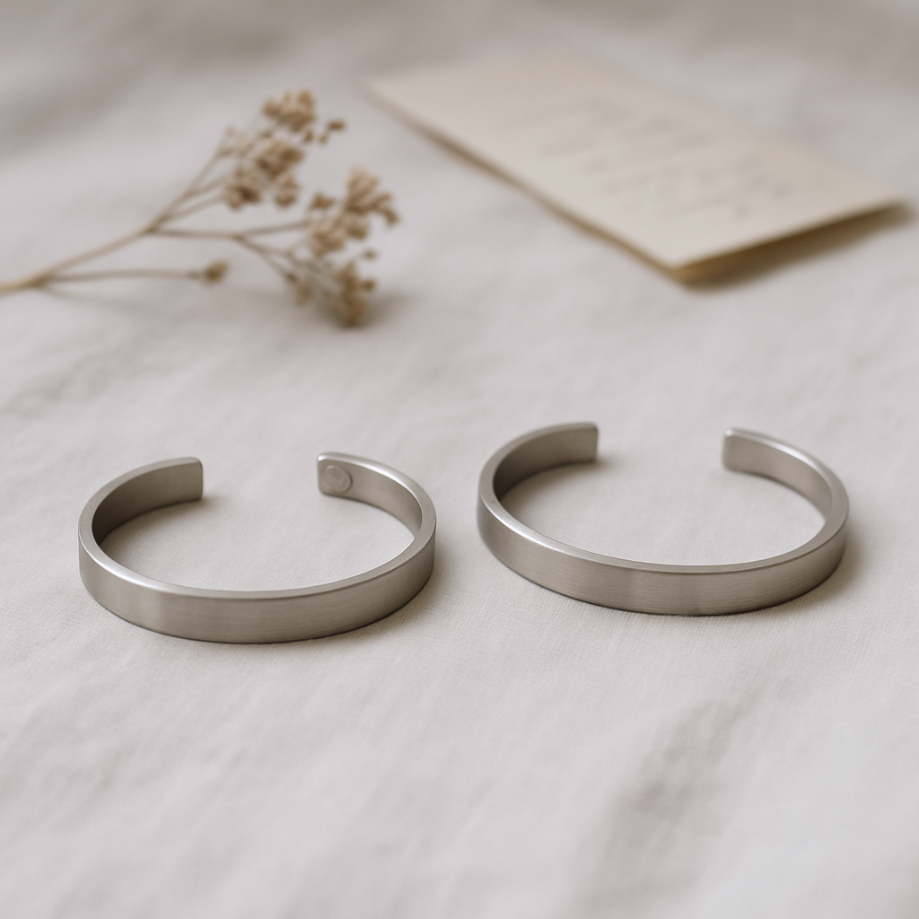Bracelet aimanté couple longue distance - illustration