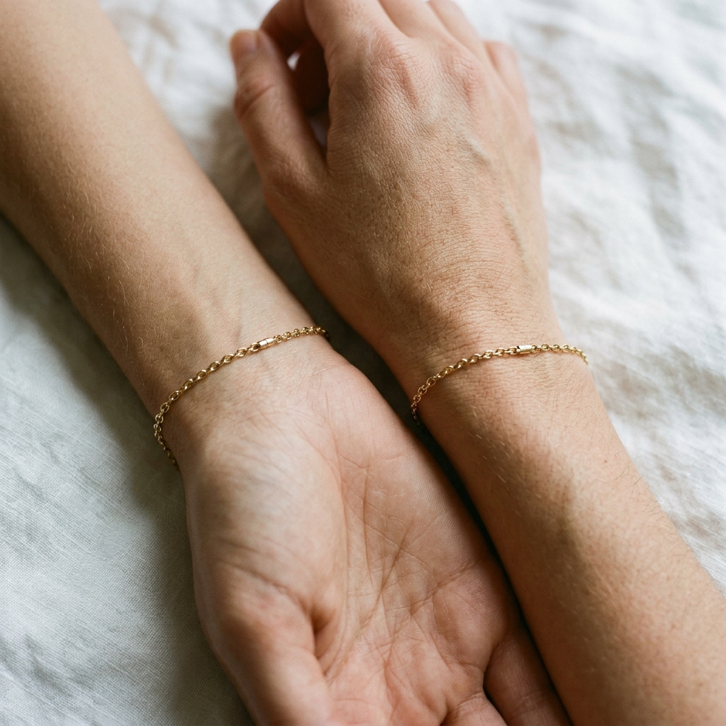Bracelet permanent couple - illustration