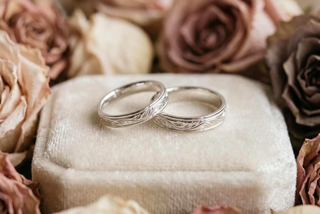 Bague couple bijouterie - illustration