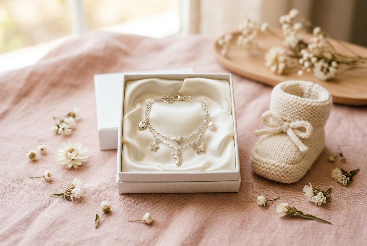 Bijou couple cadeau premier bebe parents - illustration